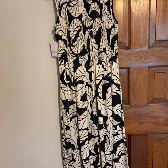 Croft & Barrow Sleeveless Smocked Swing Midi Dress, Size S, NWT - Picture 4 of 6